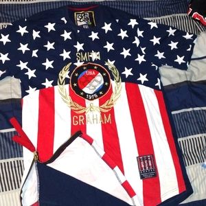 American flag Smith and Graham shirt